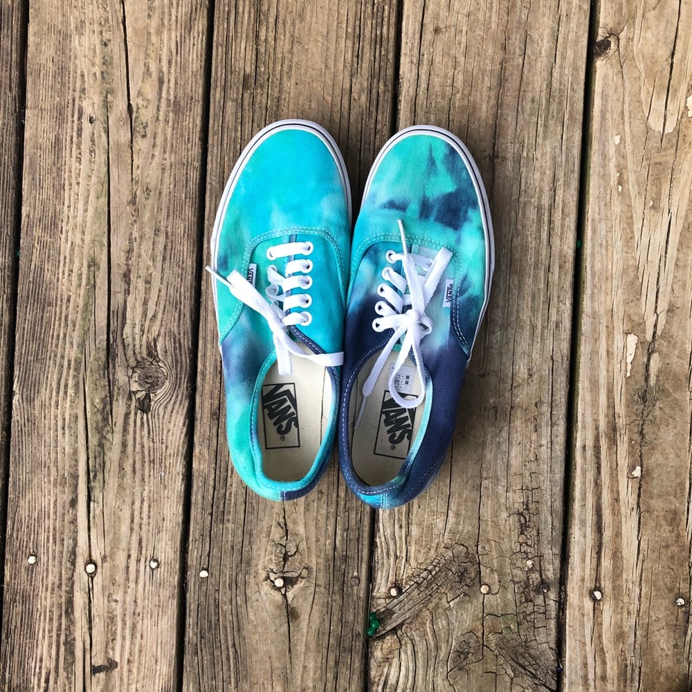 VANS authentic custom tie dye sneakers